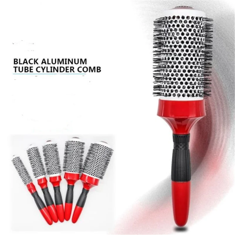 Professional Hair Style Round Comb Fluffy Roller Brush Ionic Care Barrel Hairbrush Anti-static Salon Tool Cylinder Comb