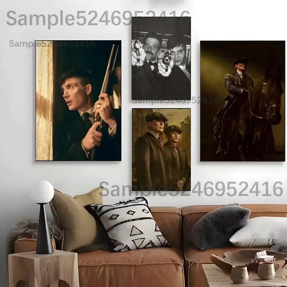 P-Peaky Blinders The Immortal Man Poster Picture Canvas Painting Wall Art Home Decoration Print For Living Room Decor