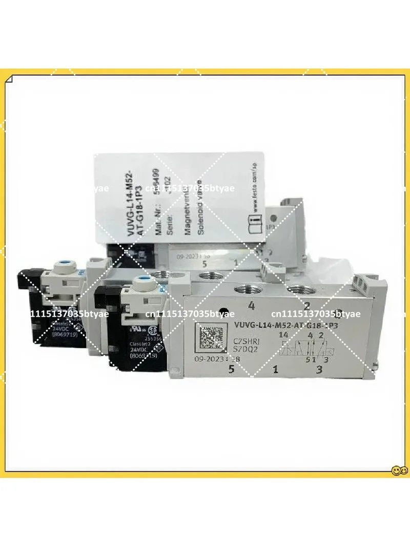 Solenoid Valve VUVG-L14-M52/T32C-AT/MT-G18-1P3 5/2 Way Pneumatic Control Valve 24V DC