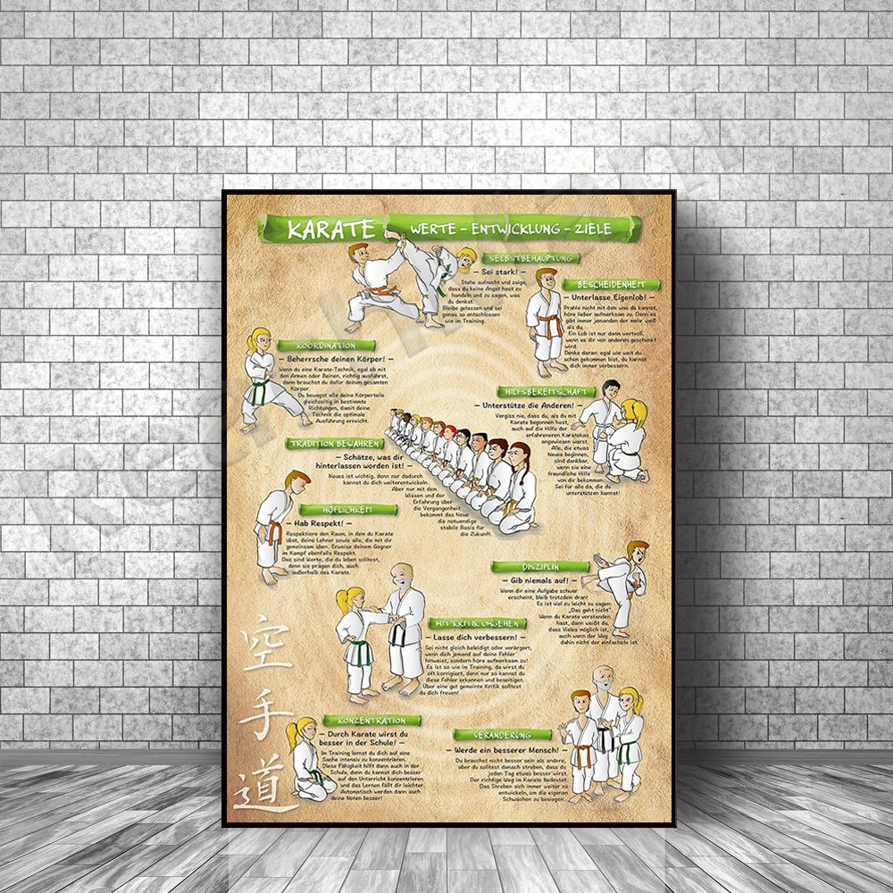 Karate print, karate poster for kids, karate and martial arts, gift for karate instructor, gift for kids martial artist