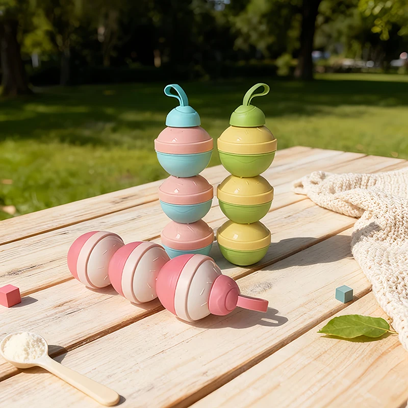 

Трехслойный вращающийся контейнер для хранения детских принадлежностей из полипропилена в форме тыквы для детской комнаты