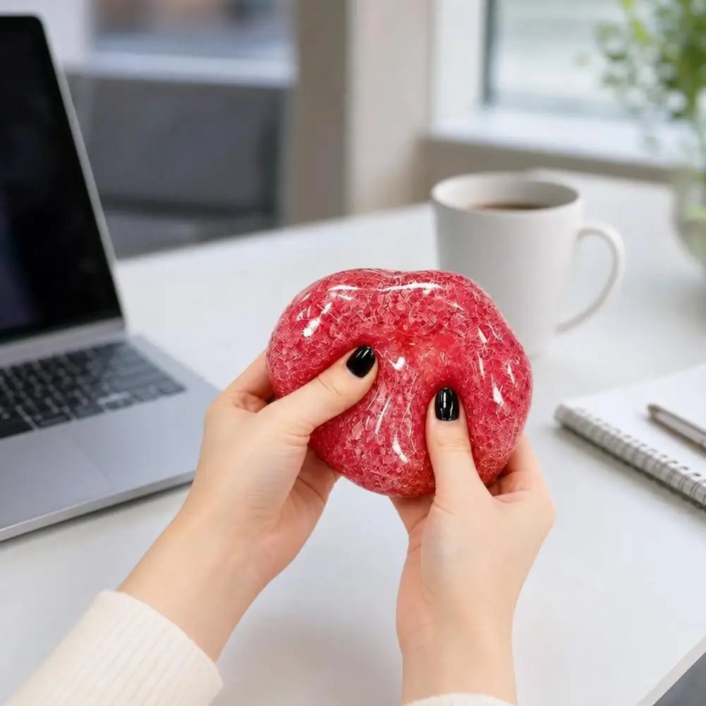 ASMR Sensory Toy Apple Smoothie Stress Toy Squishy Cool In Summer Artificial Fruits Kids Squeeze Toys Squeeze Ball Stress Relief