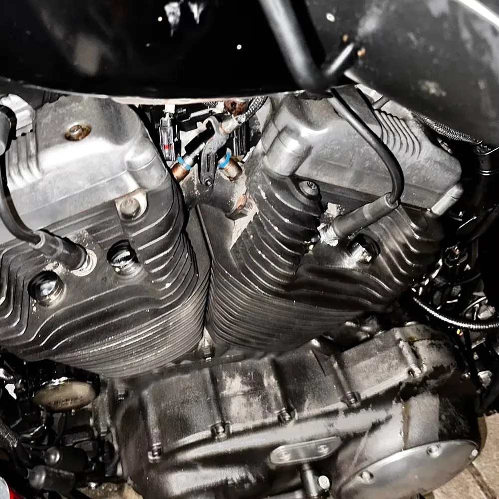 Cubierta de bujía de motocicleta, tapas de perno de cabeza para Harley Sportster XL 883 1200 48 Twin Cam Touring 1999-2017