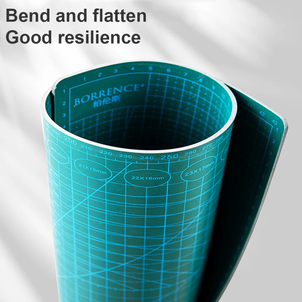 Self Healing Cutting Mat Gridded Cutting Board Double-Sided PVC Cutter Plate 3 Layer Cutting Pad for Fabric Arts Crafts