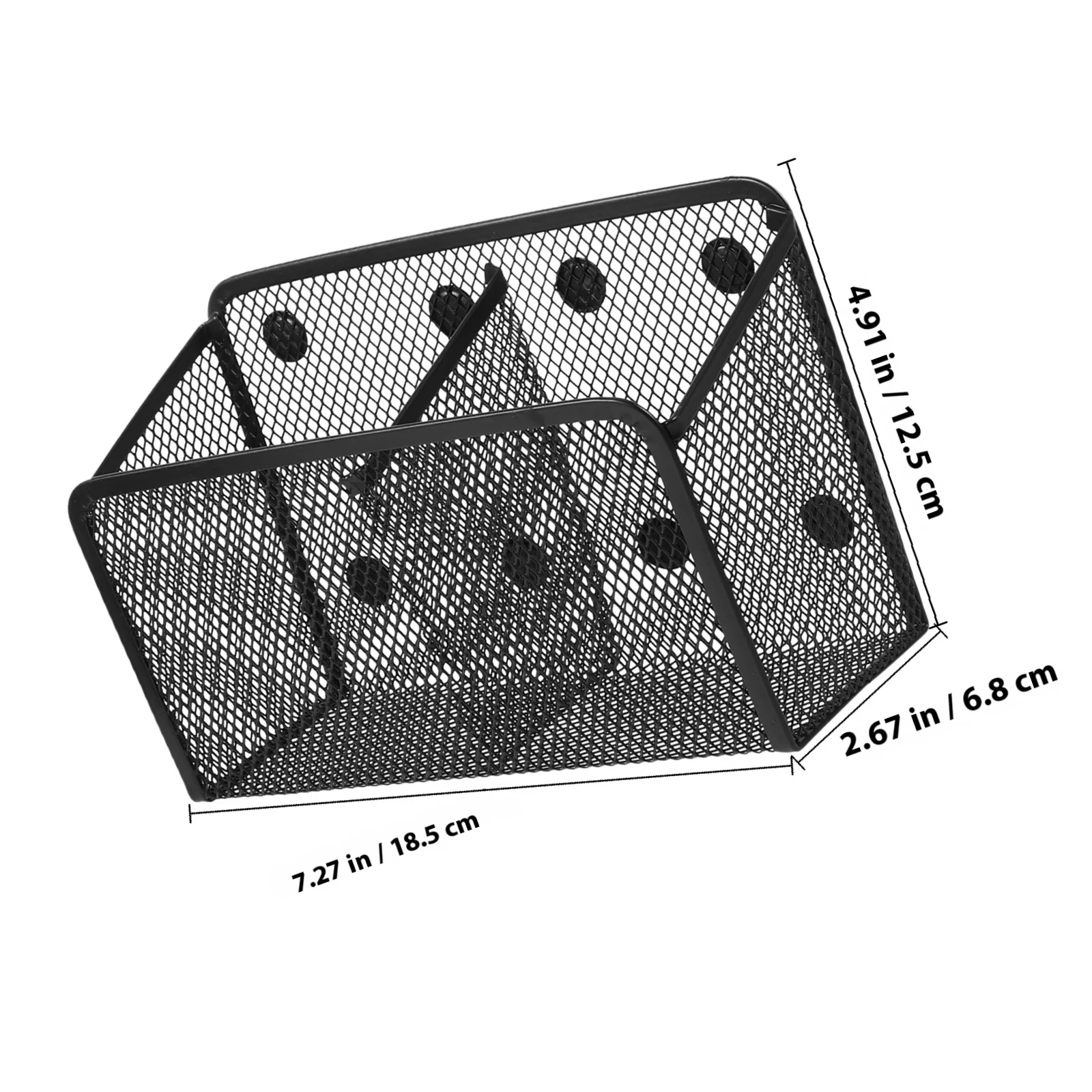 Portapenne magnetico da 3 pezzi, armadietto in rete metallica, cestino per frigorifero, lavagna, forniture per la conservazione dell'aula