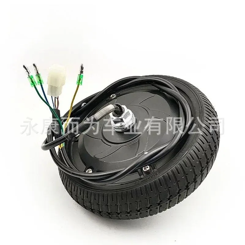 8 Inch Solid Wheel Scooter Motor 24V 36V 48V 350W Toothless Electric Scooter Motor for Replacement