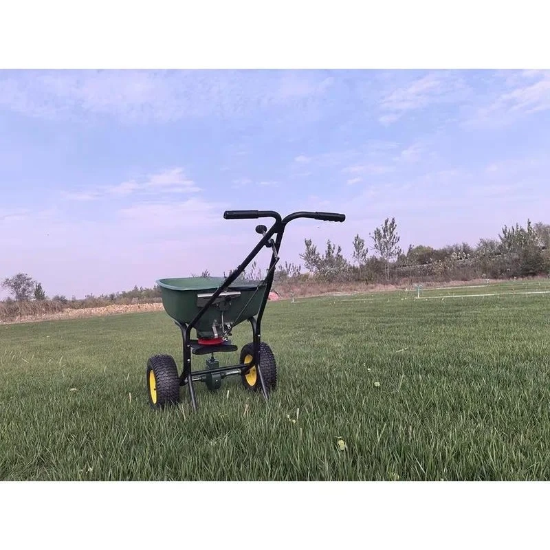 Manual fertilizers, lawn maintenance planters