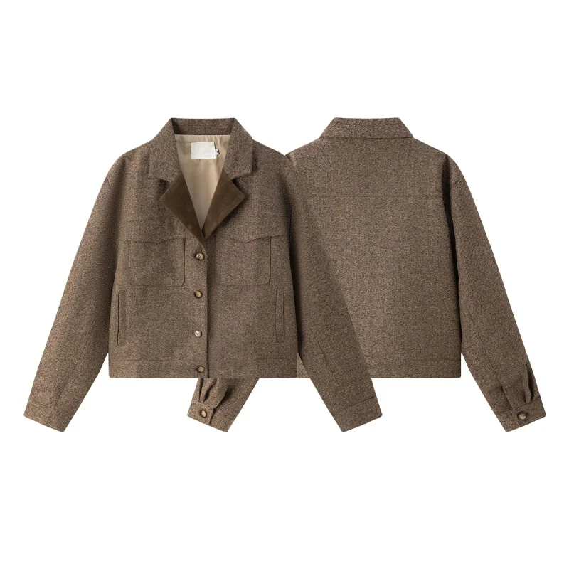 

2025 женский укороченный плащ большого размера, летняя и осенняя элегантная уличная куртка с длинными рукавами, женский топ, модная верхняя одежда