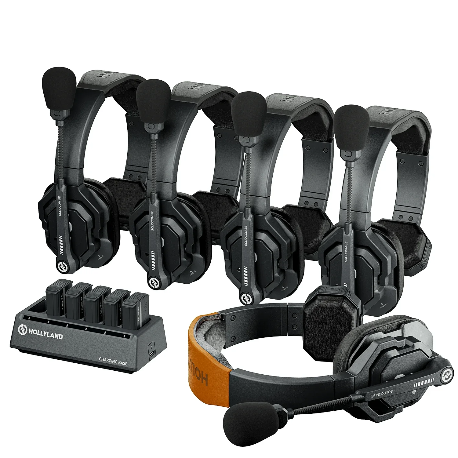 

In stock Solidcom SE 1100ft Team Communication Full Duplex 2.4G ENC Noise Cancellation Wireless Intercom Headset System