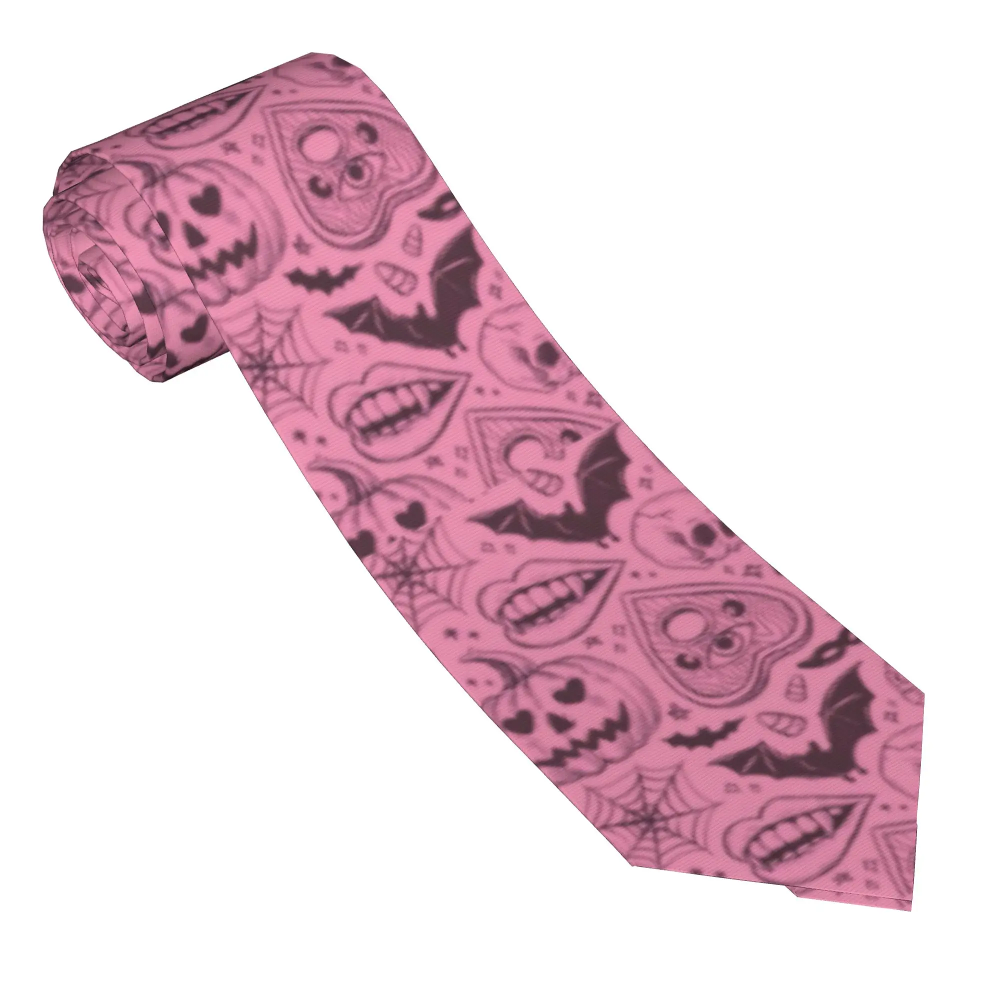 Halloween Gothic Neckties Unisex 8 cm Victorian Goth Neck Tie for Men Casual Classic Accessories Gravatas Wedding Accessories
