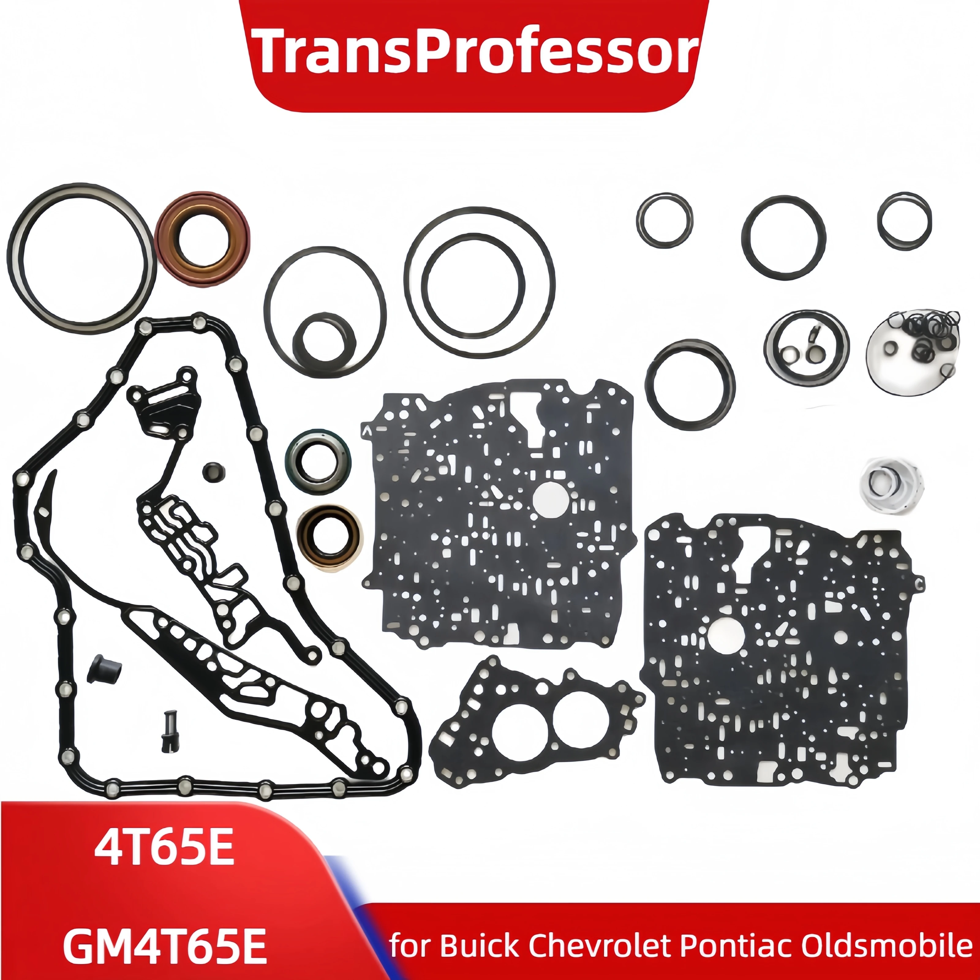 

GM 4T65E Transmission Repair Reuild Overhaul Kit for BUICK CHEVROLET PONTIAC Volvo ,TransProfessor Gearbox Gaskets Oil Seals
