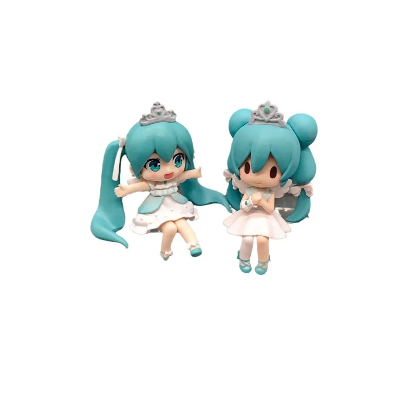 Anime Hatsune Miku Figur sitzen Serie 15. Jubiläum niedlichen Modell Spielzeug Geschenk Action figur Kuchen Ornament Auto Dekoration Modell