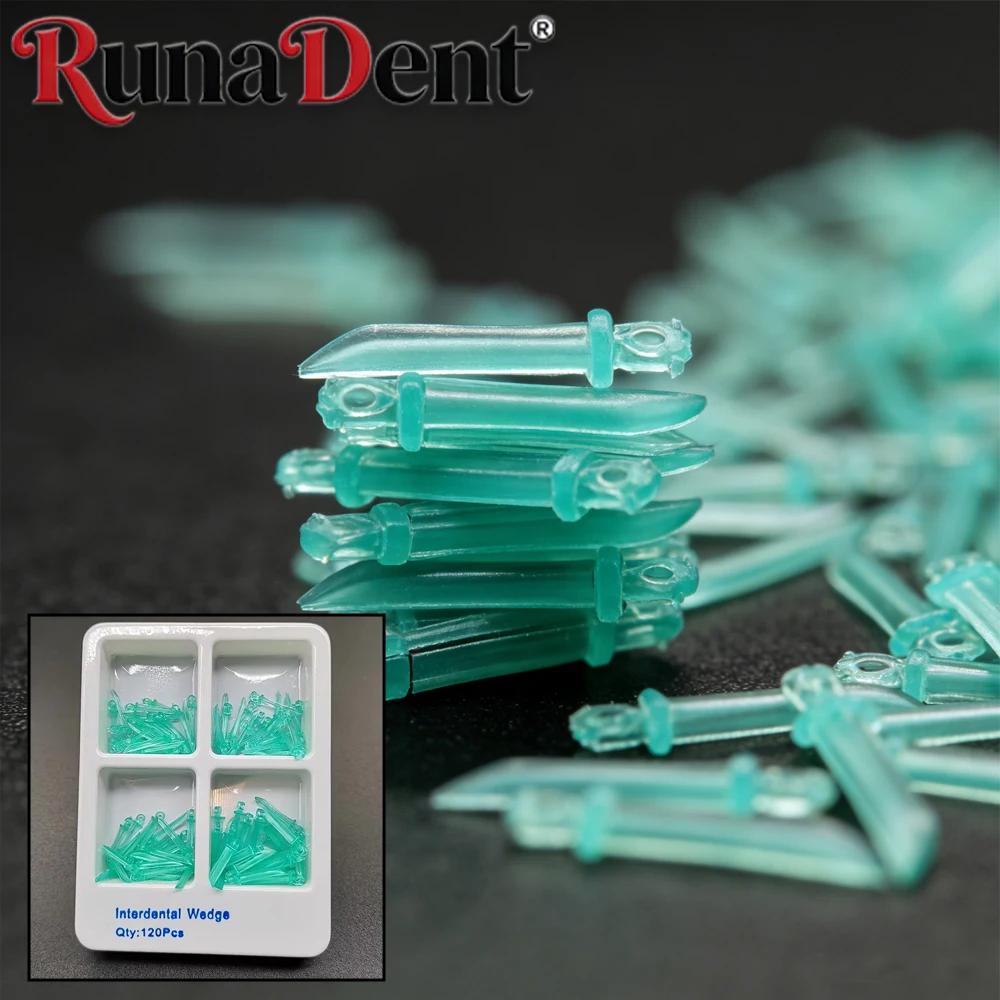 

120pcs Autoclavable Dental Interdental Wedges for Restorative Procedures Oral Care Dentist Tools Odontologia Matrix Support