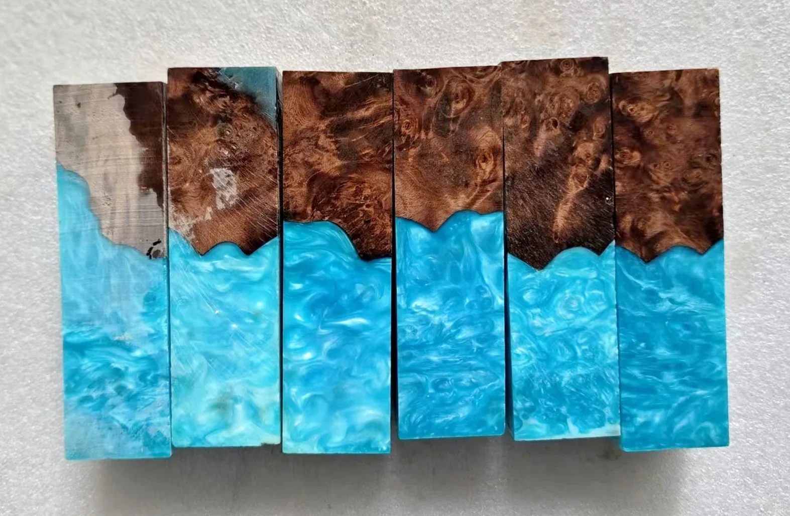 30X30X114MM Pen Blank resin with wood