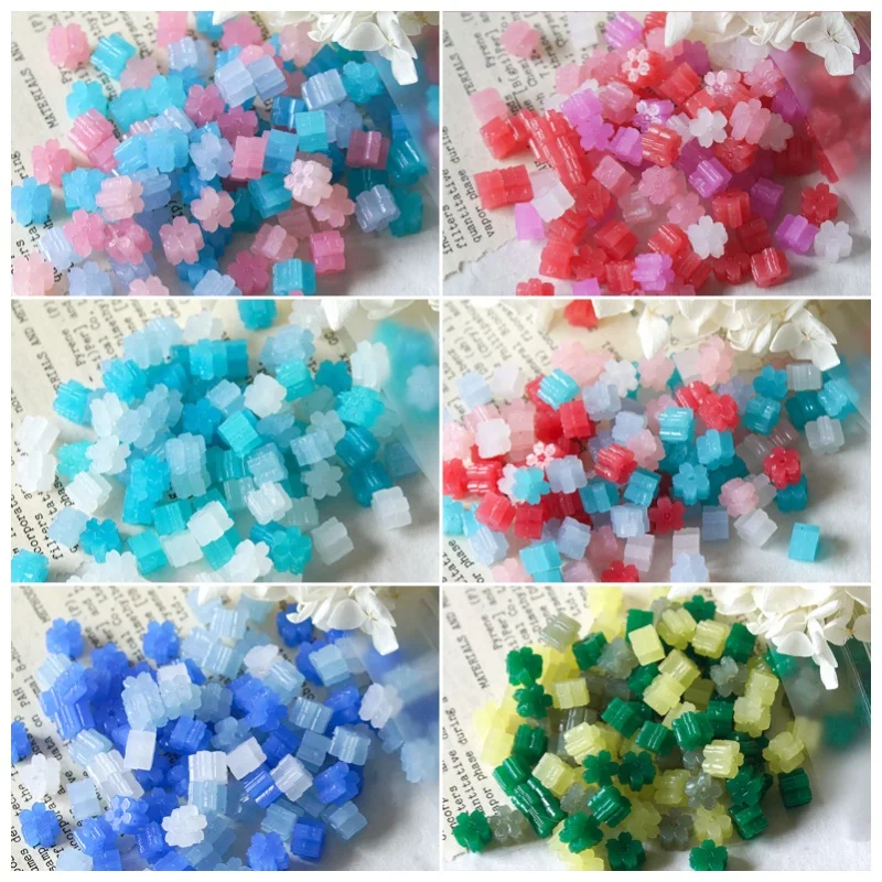60pcs New Color Mixing Semi Transparent Sakura Wax Seal Beads DIY Envelope Seal Wedding Invitation Retro Stamp Making Tool