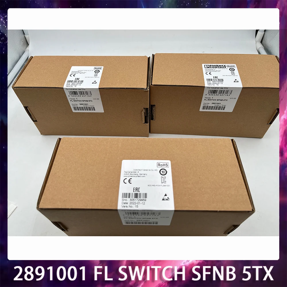 

1 шт. для промышленного Ethernet-коммутатора Phoenix 5xTP RJ45 10/100 Мбит/с 2891001 FL SWITCH SFNB 5TX