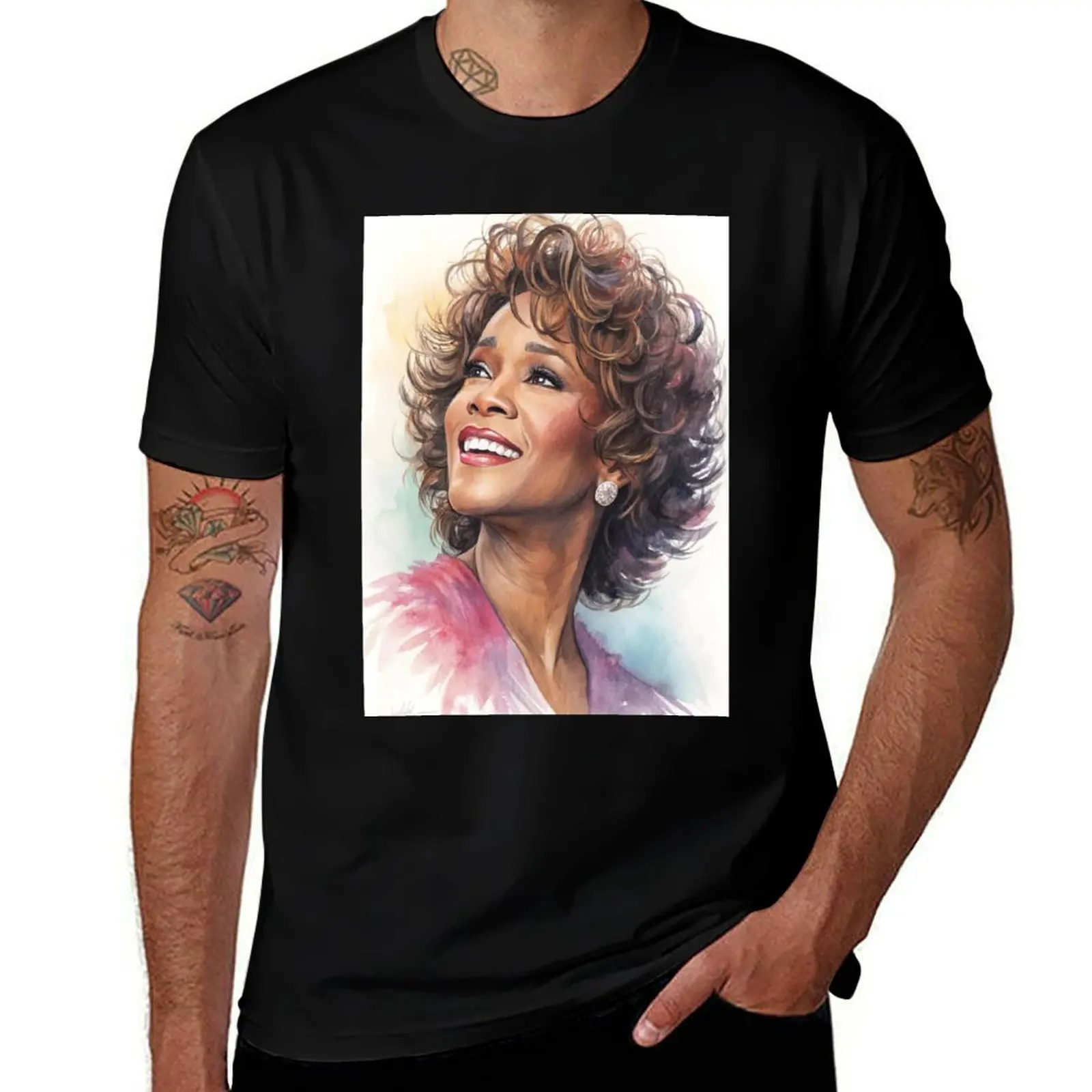 

whitney houston T-Shirt summer clothes graphic t shirts clothes vintage anime shirt mens designer t shirt