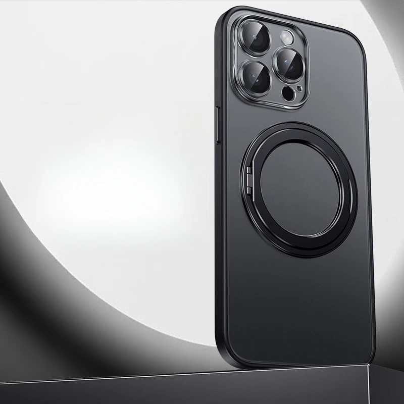 Magnetyczny uchwyt 360 stopni, wszechstronna osłona ochronna aparatu i etui na telefon odporne na upadki dla iPhone'a 17 Pro