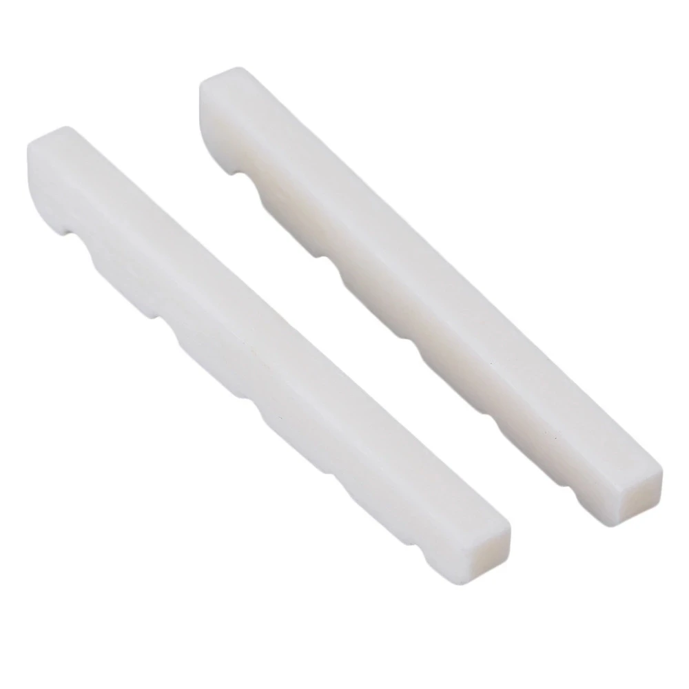 2pcs 45mm Cattle Bone White 5 String Electric Guitar Bass Nuts