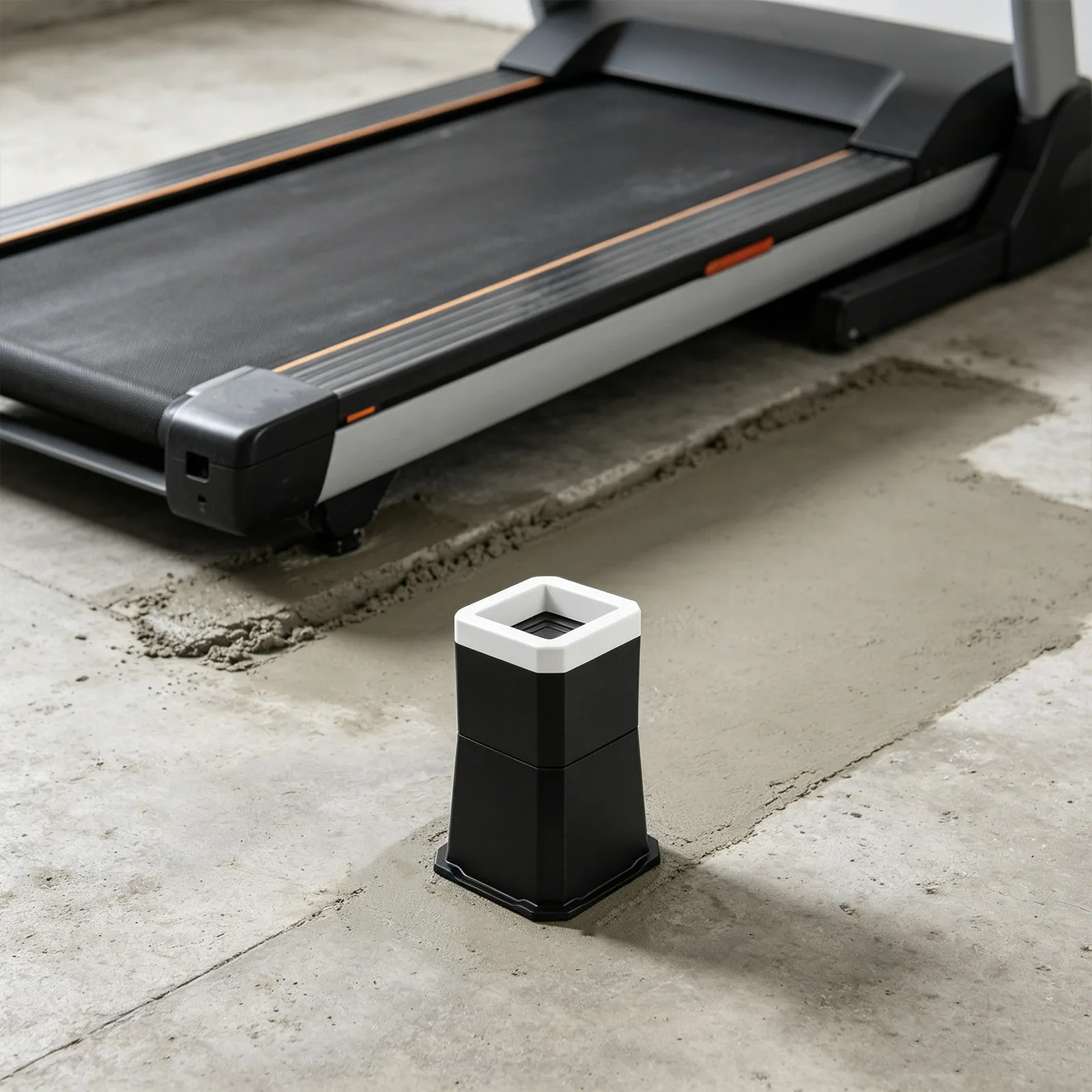 2Pcs Treadmill Height Riser Blocks Adjustable Incline Pads Heavy Duty Anti Slip Foot Riser Furniture Leveling Blocks for Home