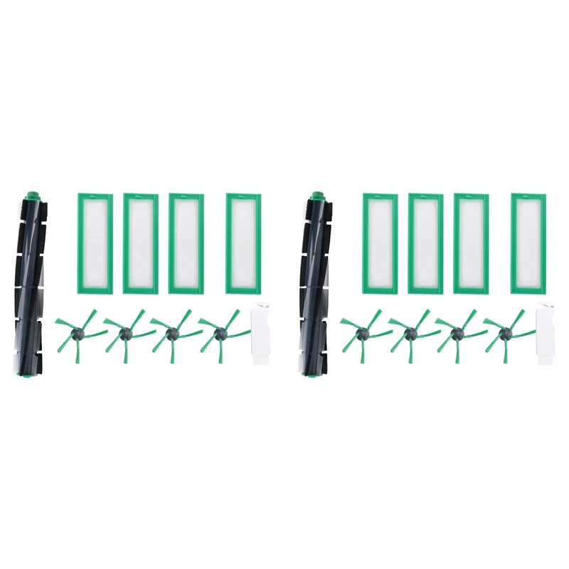 

【Buy It Now】2X Replacement Roller Brush Side Brushes HEPA Filter For Vorwerk Kobold VR200 VR300 Robot Vacuum Cleaner Accessories