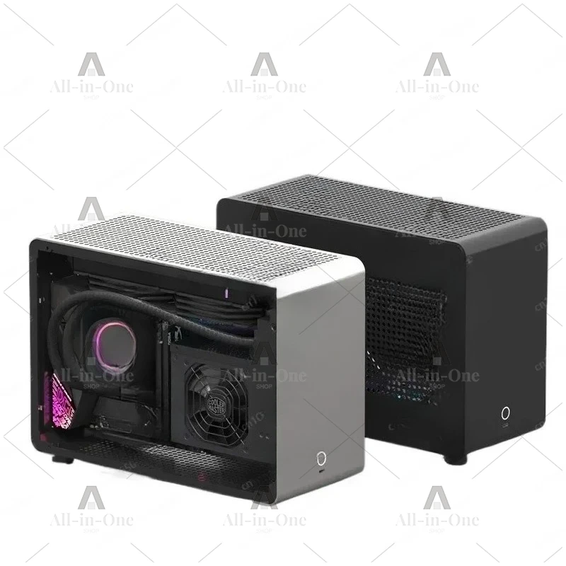 G1-Pro Aluminium Alloy Case A4 Sfx240 Water-Cooled ITX Transparent Chassis, Empty Computer Case