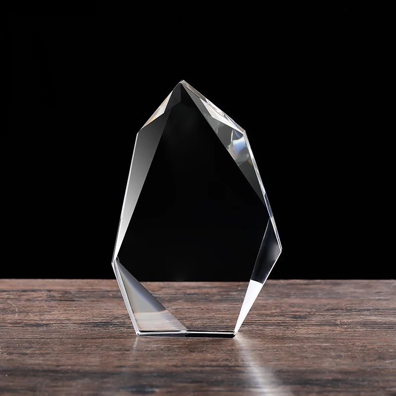 XTOOL - Figura de Cristal en Blanco K9, Marco de Fotos de Cristal Brillante con Forma de Iceberg para Grabado Láser, Recuerdos de Festivales, Regalos