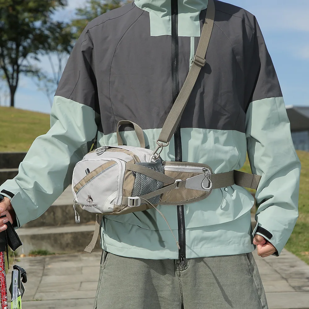  JUNGLE KING Fiber Waist Pack Waterproof UrltraLight Multi Pocket for Cycling Running Hiking Camping Outdoor Sports Accessories