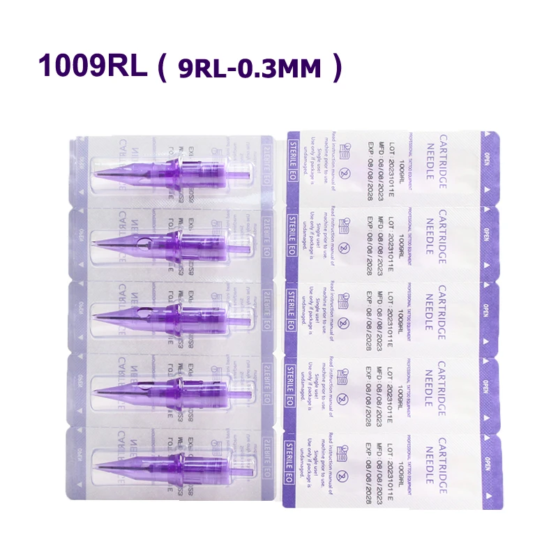10 sztuk/pudło wysokiej jakości wkładów jednorazowy tatuaż igieł o standardowym rozmiarze #10 9RL 11RL 3RS 5RS 7RS do makijażu permanentnego