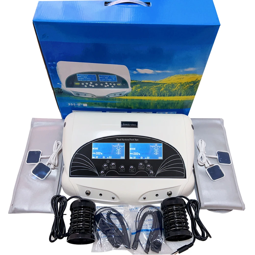 Dual Ionic Cleanse Detox Machine Electric Massage Cell Cleaning Feet Device Footbath Salon Spa Muscle Massager Body Health Care