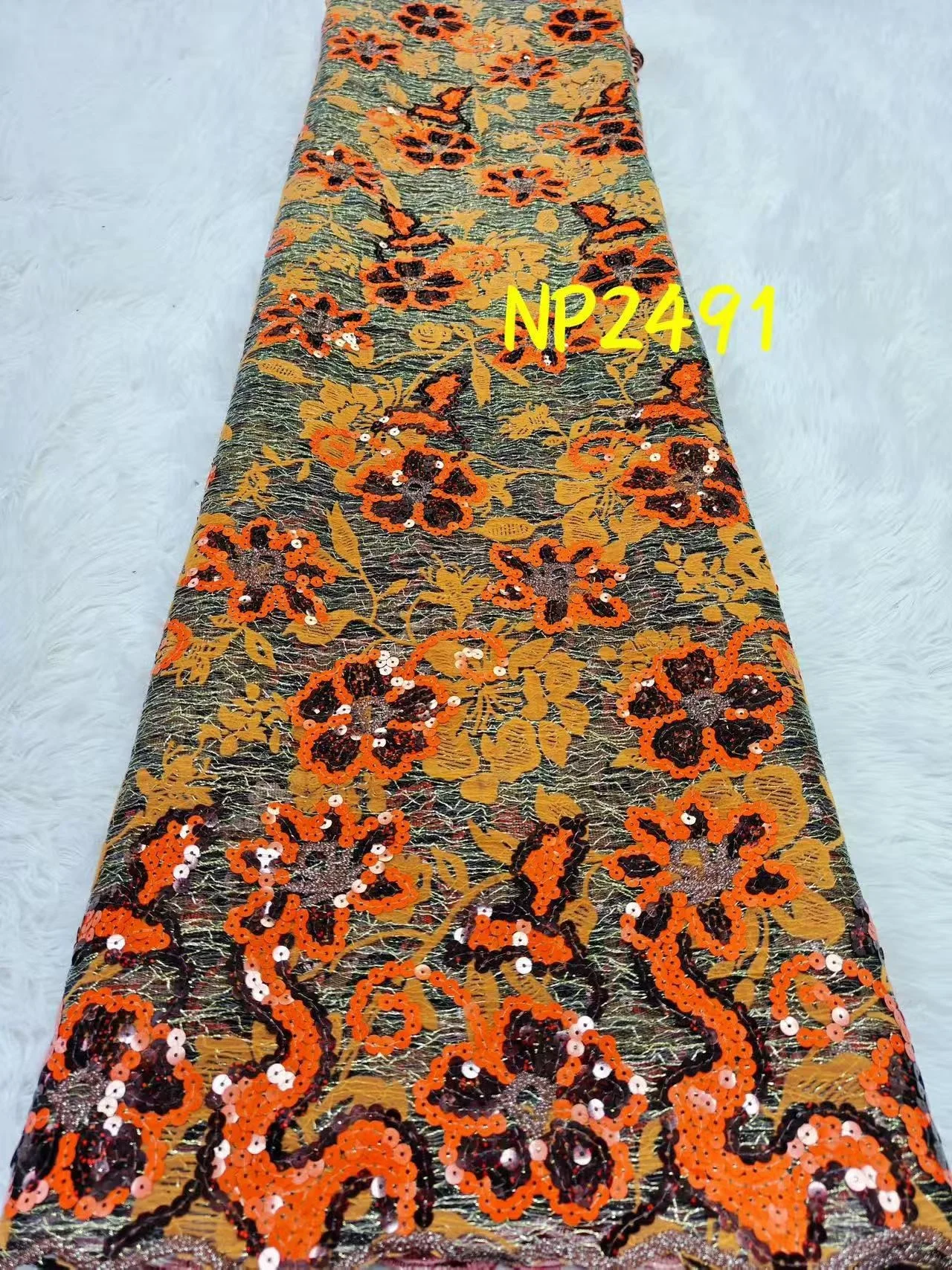 

Африканское кружево 2026, роскошная высококачественная сетчатая ткань с последовательностью Дубая, фиолетовая свадебная кружевная ткань с бисером для свадебных платьев Hm217-1