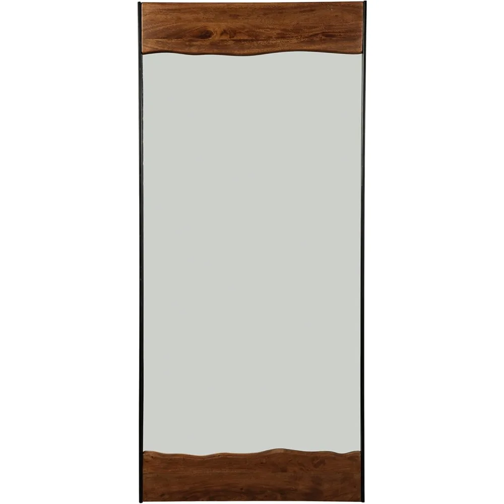 Design by Ashley Panchali Industrial Floor Mirror Brown & Black Large