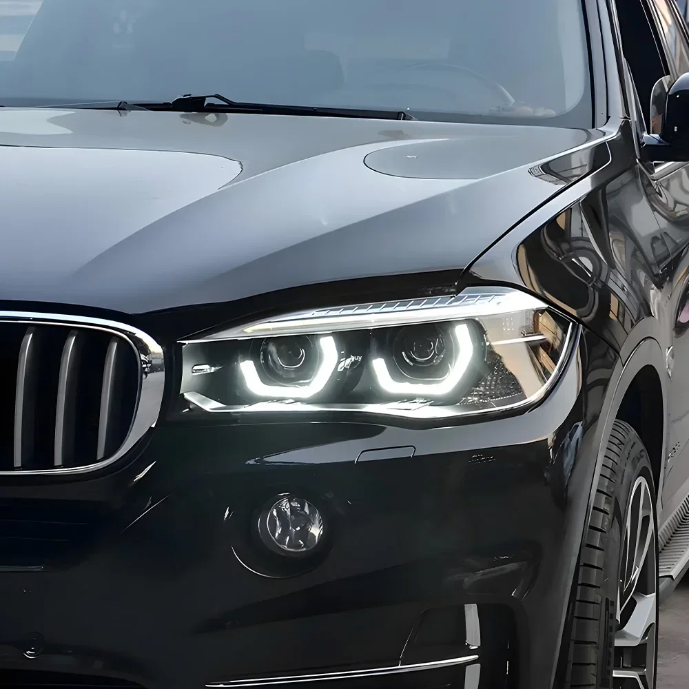 For BMW X5 X6 28i 35i 50i F15 2014-2018 LED Auto Headlights Assembly Upgrade High Quality Projector Lens Car Tool Accessories