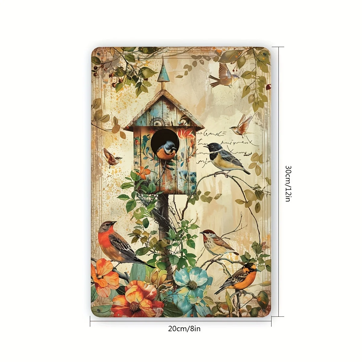 لوحة معدنية مبتكرة لديكور المنزل على شكل طائر، مناسبة للمنزل وغرفة النوم والبار وأغراض الديكور.