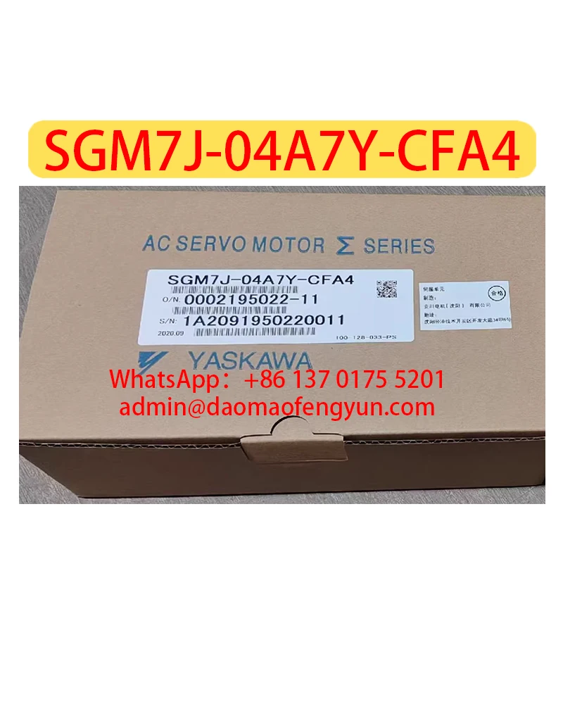 

SGM7J-04A7Y-CFA4 Brand New Servo Motor SGM7J 04A7Y CFA4，Fast shipping
