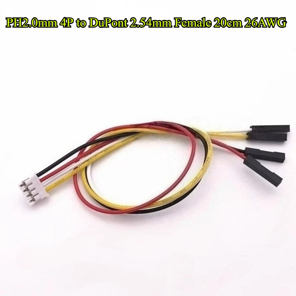 5/10/30/50 шт./лот PH2.0 мм 2P/3P/4P/5P/6P штекерная головка к DuPont 2,54 мм 1P гнездовые провода соединительный кабель для материнской платы 20 см 26AWG