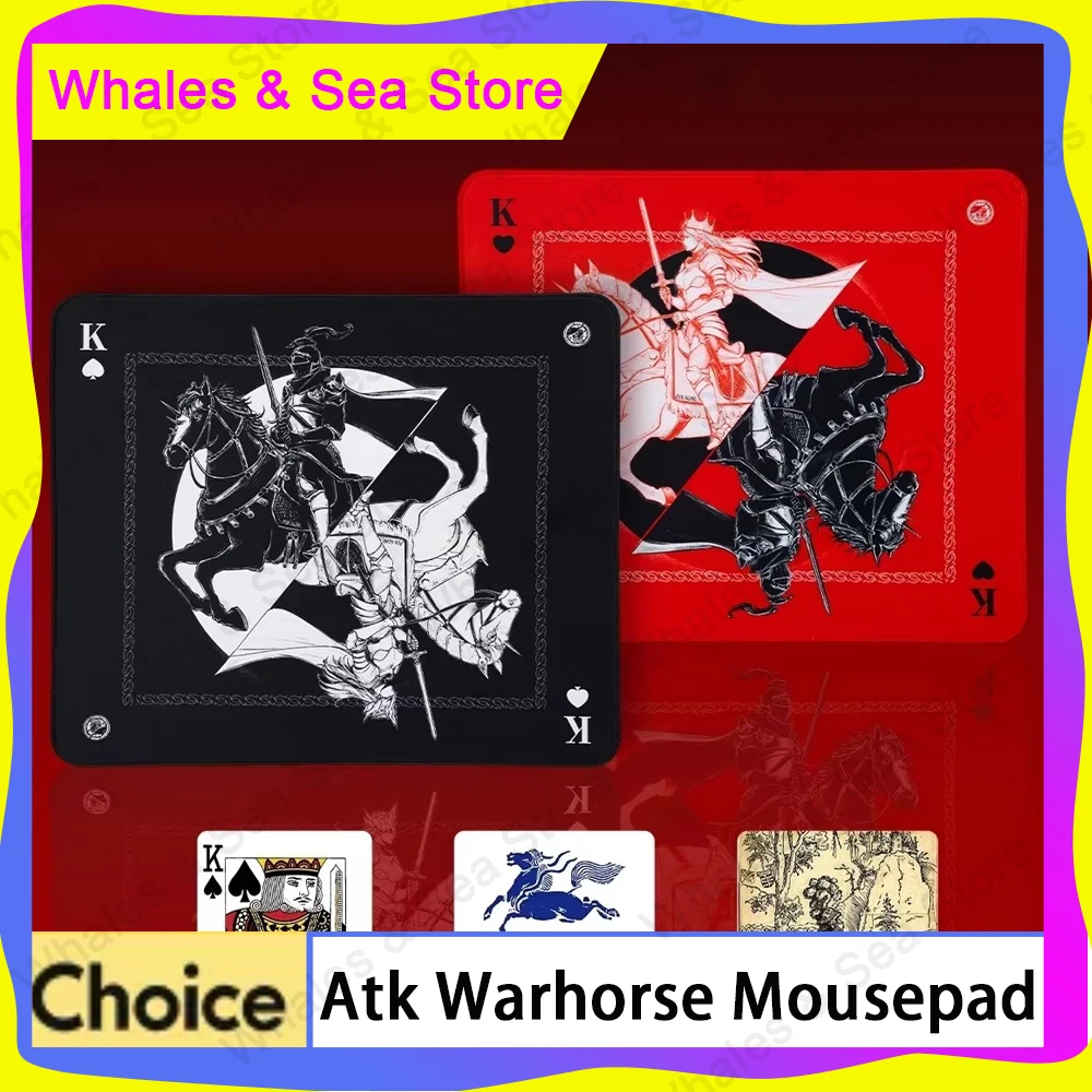 Atk Warhorse Mousepad Illustrator New Year'S Limit E-Sports Mouse Pad Microfiber Fabric 4mm Mice Pad Pc Gamer Accessories Gifts