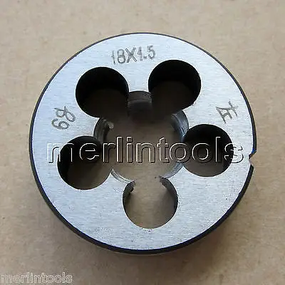 

Метрическая левосторонняя резьбонарезная плашка 18 мм x 1,5 мм, шаг M18 x 1,5 мм