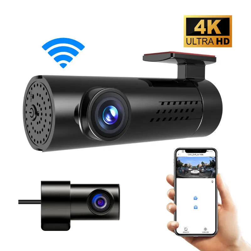 A206 4K High-definition dash cam, hidden design wifi lipstick machine car driving recorder small camera dual recording dash cam