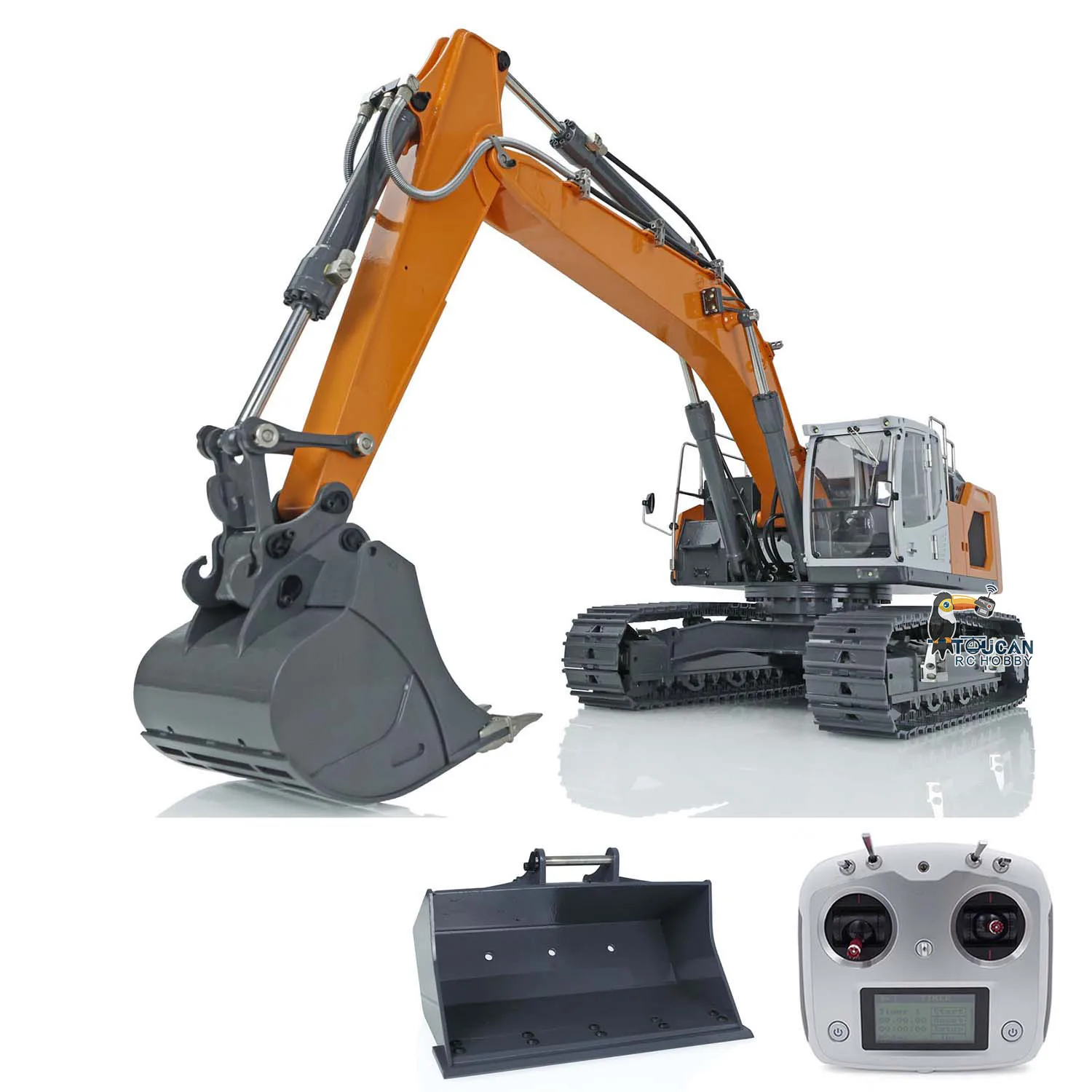 

1/14 Hydraulic Rc Heavy Duty Mining Excavator Remote Control 945 Assembled With Light Digger Model Toy Th20730-SMT7