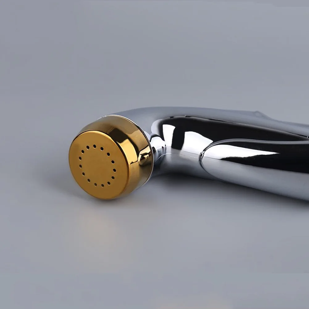 Handheld Toilet Bidet Spray Unit with Integrated Trigger Mechanism for Immediate Water Start Stop During Sanitary Shattaf Shower