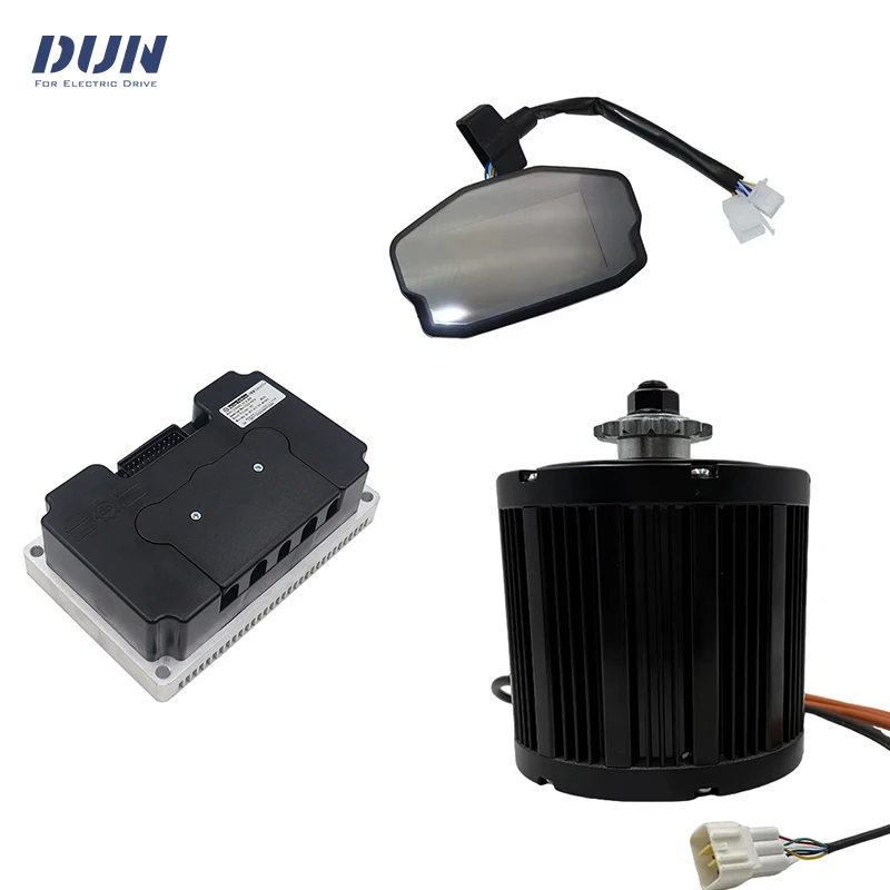 

QS138 4KW 90H 72V peak 13KW Mid-Drive Motor with ND72680 Controller and DKD Display Speedometer