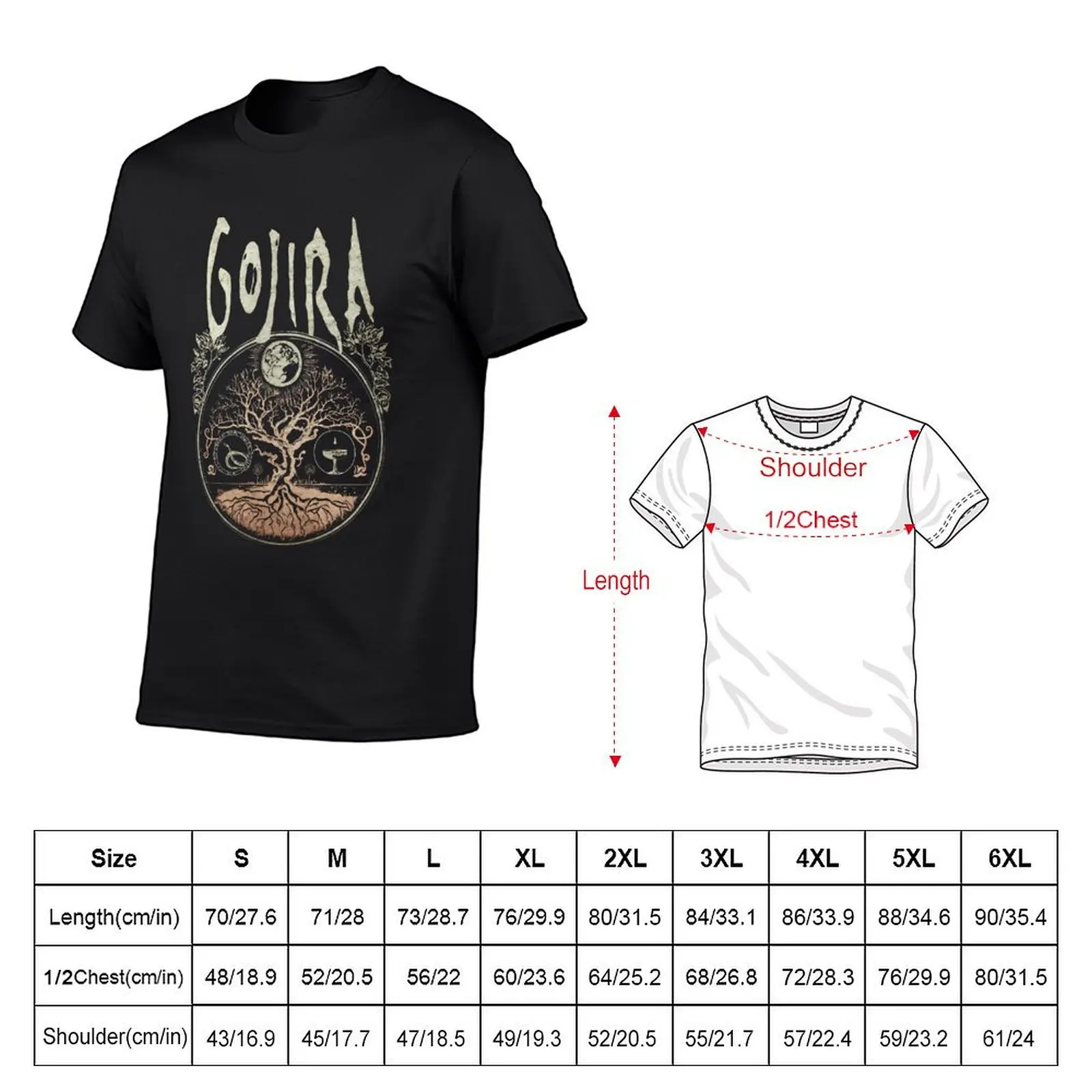 fsdfr64>>gojira, gojira,gojira,gojira, gojira,gojira T-Shirt sweat korean fashion sublime tees t shirt for men