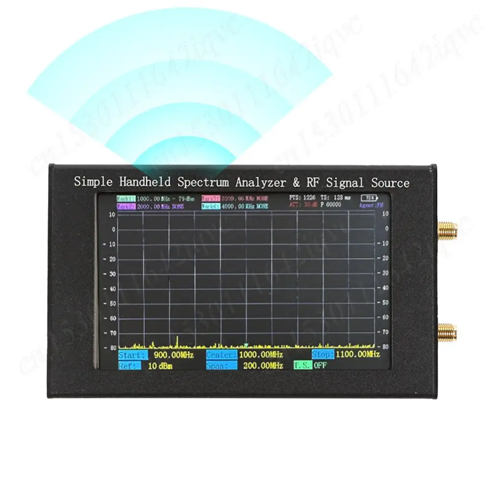 

6GHz Handled Spectrum Analyzer & RF Signal Source 35MHz-6000MHz Spectrum Analysis Machine Frequency Analyzer Touch LCD