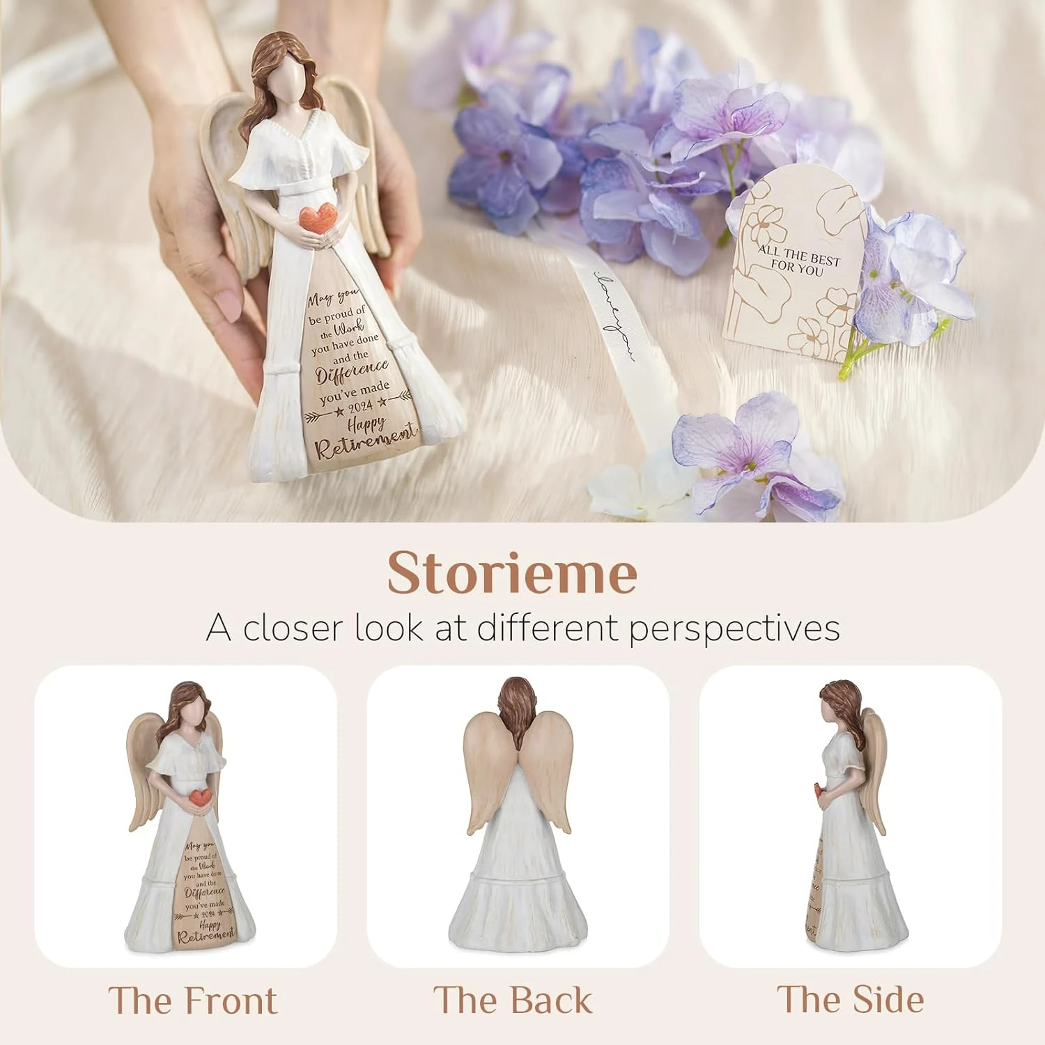 Storieme Presents the Perfect Cute, Thoughtful, and Unique Retirement Gifts for Women - Charming Angel Theme Present for Nurse,