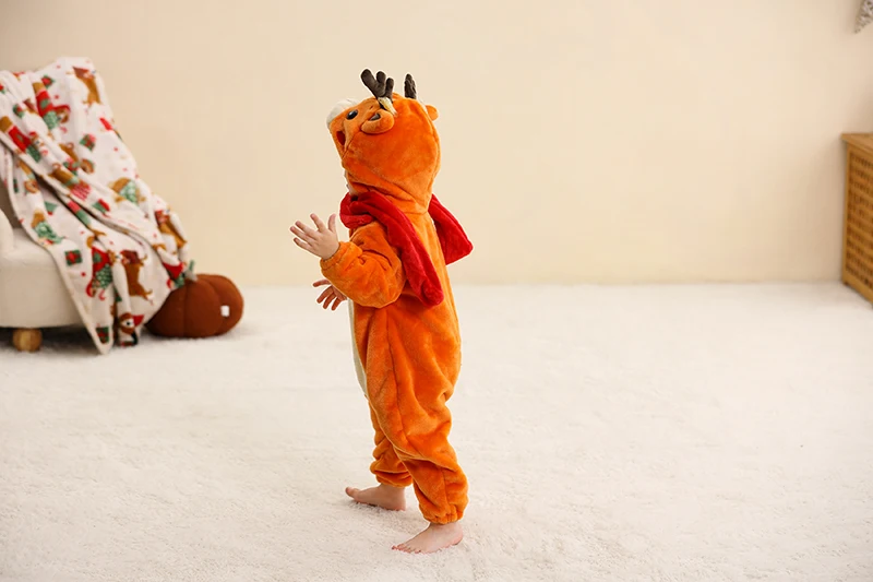 MICHLEY Karneval Baby Strampler Flanell Cosplay Kleinkind Säugling Kleidung Overall Bodysuits Jumpsuit Kostüm für Mädchen Jungen – Detail 16