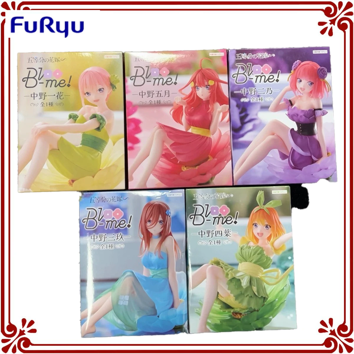 Furyu Original Nakano Itsuki The Quintessential Quintuplets Petal Dress Nakano Nino Anime Action Figures Toys for Kids Gifts