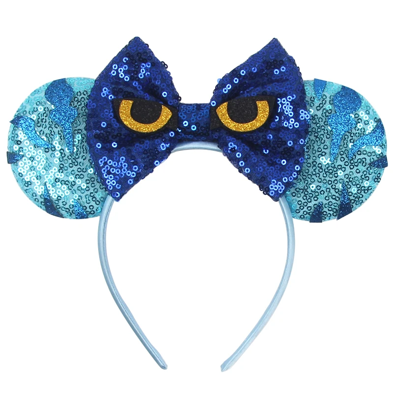 Mouse Ears Sequins Headband para Meninas e Meninos, Hairband para Holiday Festival Party, Cosplay DIY, Acessórios para Cabelo, 5 "Arco, Popular, Mais Novo, 2024