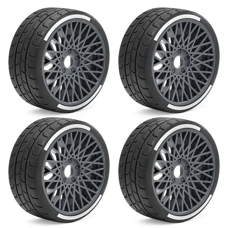 ยางรถบังคับวิทยุ Universal 4 ชิ้น สำหรับ 1/7 ARRMA Infraction Limitless FELONY, ใช้ได้กับรุ่น FSRC GT 1/8 HuanNao X3GT