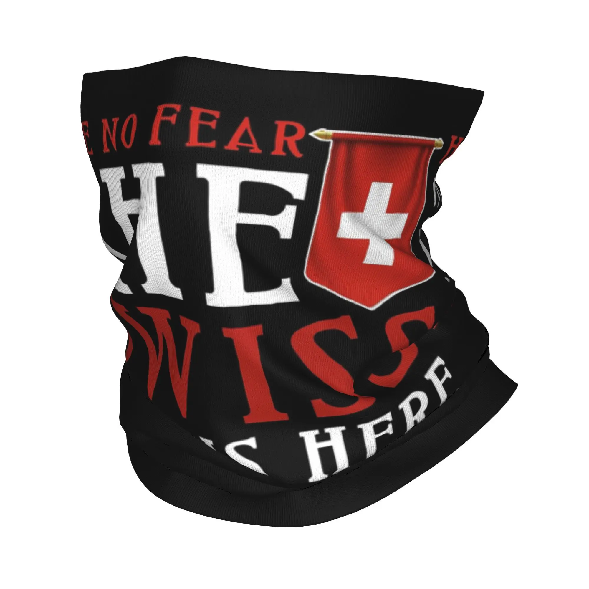 Pañuelo con bandera de Suiza, polaina para el cuello, bufanda estampada para la cara, bufanda multifunción para ciclismo, Unisex, transpirable para adultos
